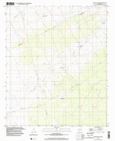 United States Geological Survey Gilmore Draw, NM (1996, 24000-Scale) digital map