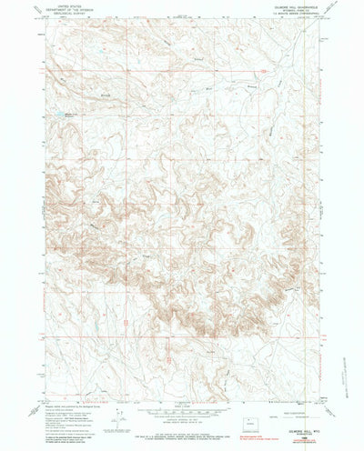United States Geological Survey Gilmore Hill, WY (1966, 24000-Scale) digital map