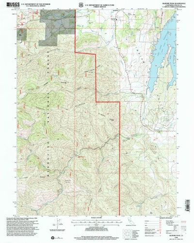 United States Geological Survey Gilmore Peak, CA (1996, 24000-Scale) digital map