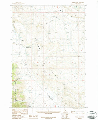 United States Geological Survey Gilmore Summit, ID (1987, 24000-Scale) digital map