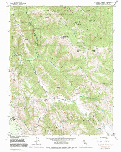 United States Geological Survey Gilroy Hot Springs, CA (1955, 24000-Scale) digital map