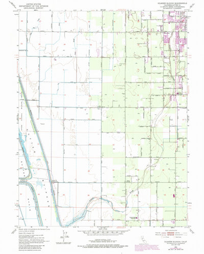 United States Geological Survey Gilsizer Slough, CA (1952, 24000-Scale) digital map