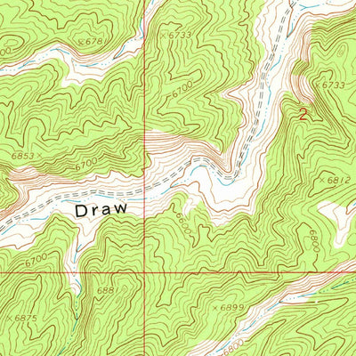United States Geological Survey Gilsonite Draw, UT (1968, 24000-Scale) digital map