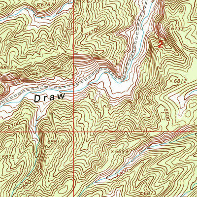 United States Geological Survey Gilsonite Draw, UT (1996, 24000-Scale) digital map