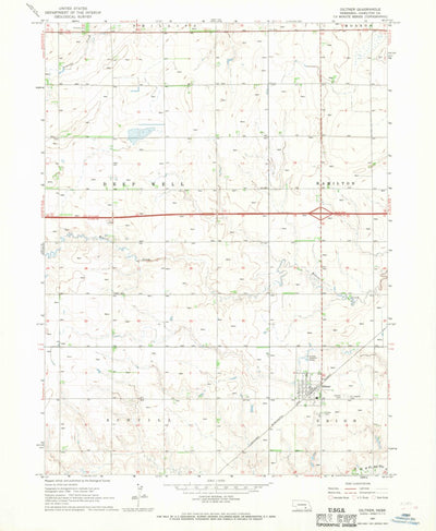 United States Geological Survey Giltner, NE (1967, 24000-Scale) digital map