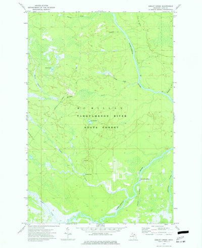 United States Geological Survey Gimlet Creek, MI (1973, 24000-Scale) digital map