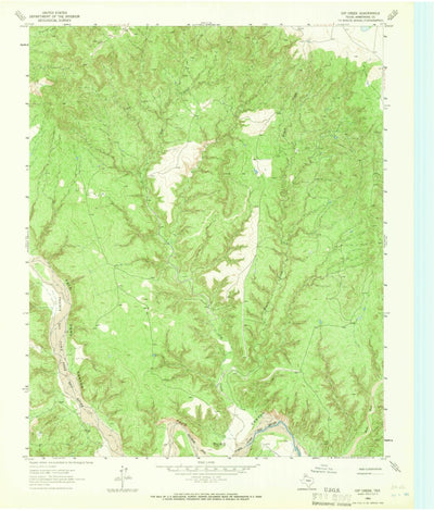 United States Geological Survey Gip Creek, TX (1963, 24000-Scale) digital map