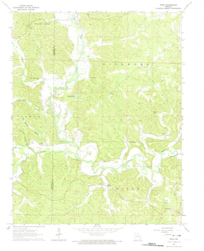 United States Geological Survey Gipsy, MO (1963, 24000-Scale) digital map