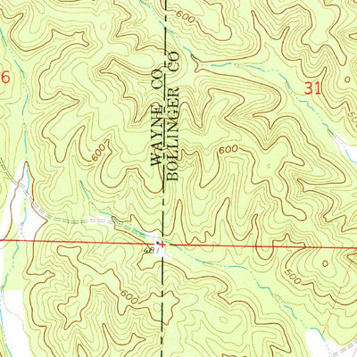 United States Geological Survey Gipsy, MO (1963, 24000-Scale) digital map