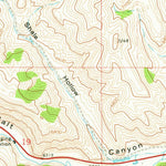 United States Geological Survey Giraffe Creek, WY-ID (1970, 24000-Scale) digital map