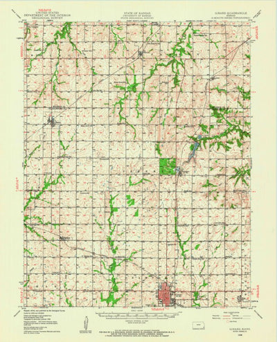 United States Geological Survey Girard, KS (1948, 62500-Scale) digital map