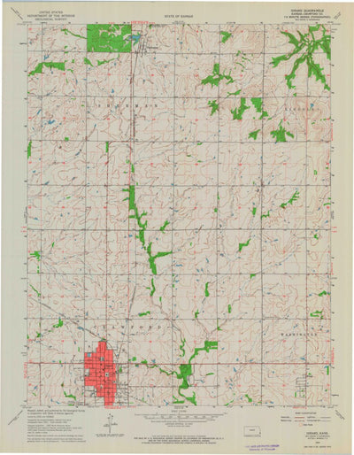 United States Geological Survey Girard, KS (1964, 24000-Scale) digital map