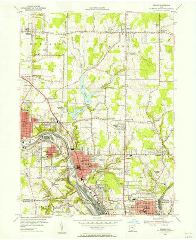 United States Geological Survey Girard, OH (1954, 24000-Scale) digital map