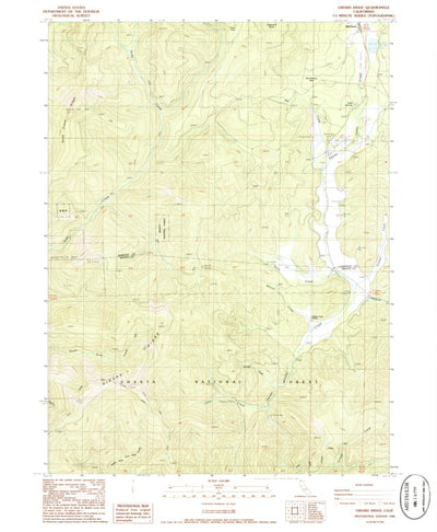 United States Geological Survey Girard Ridge, CA (1986, 24000-Scale) digital map