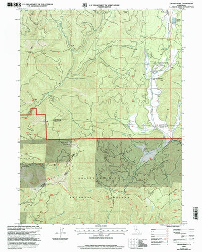 United States Geological Survey Girard Ridge, CA (1998, 24000-Scale) digital map