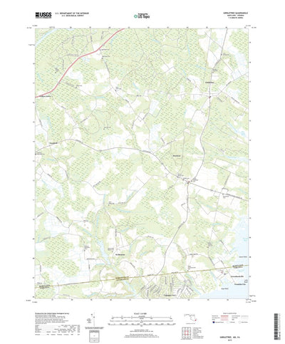 United States Geological Survey Girdletree, MD (2019, 24000-Scale) digital map