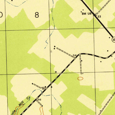 United States Geological Survey Girdletree, MD-VA (1943, 31680-Scale) digital map