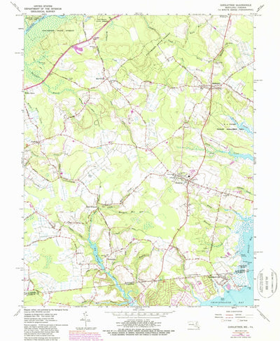 United States Geological Survey Girdletree, MD-VA (1966, 24000-Scale) digital map