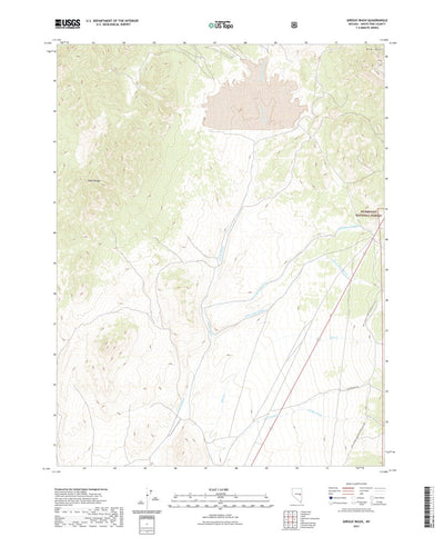United States Geological Survey Giroux Wash, NV (2021, 24000-Scale) digital map