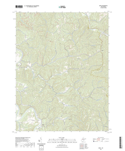 United States Geological Survey Girta, WV (2023, 24000-Scale) digital map