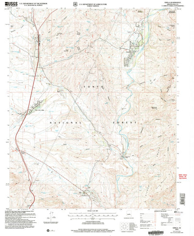 United States Geological Survey Gisela, AZ (2004, 24000-Scale) digital map