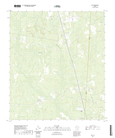 United States Geological Survey Gist, TX (2022, 24000-Scale) digital map