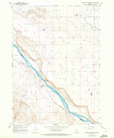 United States Geological Survey Givens Hot Springs, ID (1958, 24000-Scale) digital map