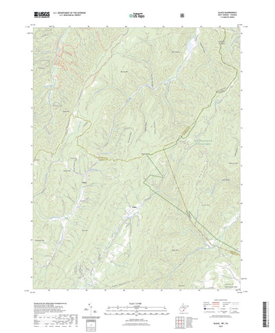 United States Geological Survey Glace, WV (2023, 24000-Scale) digital map