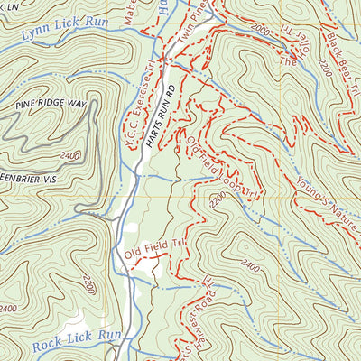 United States Geological Survey Glace, WV (2023, 24000-Scale) digital map