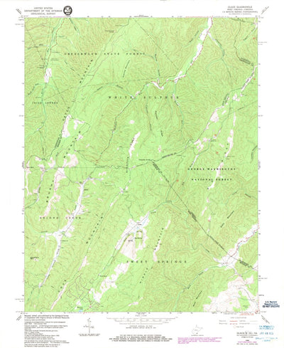 United States Geological Survey Glace, WV-VA (1966, 24000-Scale) digital map