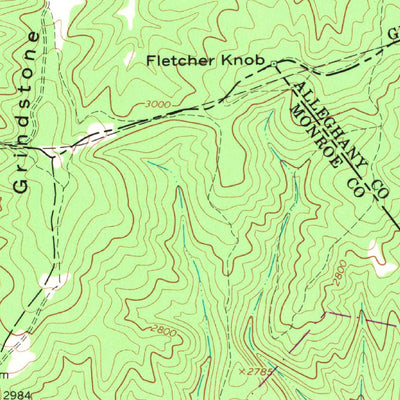 United States Geological Survey Glace, WV-VA (1966, 24000-Scale) digital map