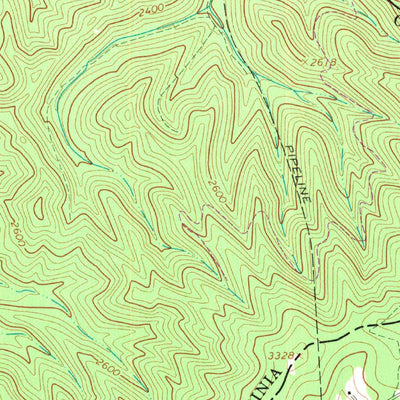 United States Geological Survey Glace, WV-VA (1966, 24000-Scale) digital map