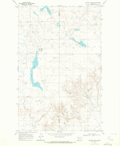 United States Geological Survey Glacier Colony, MT (1968, 24000-Scale) digital map