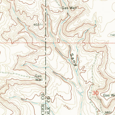 United States Geological Survey Glacier Colony, MT (1968, 24000-Scale) digital map