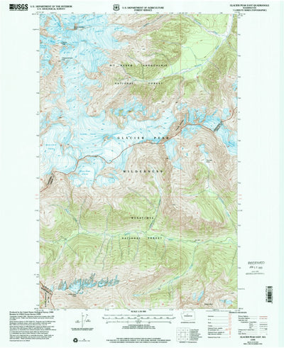 United States Geological Survey Glacier Peak East, WA (1999, 24000-Scale) digital map