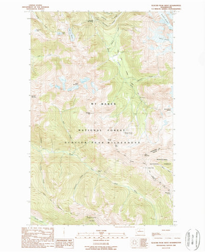 United States Geological Survey Glacier Peak West, WA (1988, 24000-Scale) digital map
