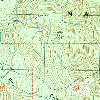 United States Geological Survey Glacier, WA (1989, 24000-Scale) digital map