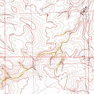 United States Geological Survey Glad Valley NW, SD (1982, 24000-Scale) digital map
