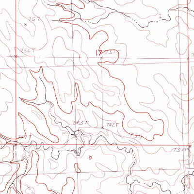 United States Geological Survey Glad Valley, SD (1982, 24000-Scale) digital map