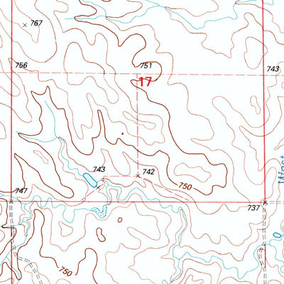 United States Geological Survey Glad Valley, SD (1998, 24000-Scale) digital map