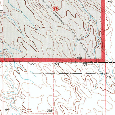 United States Geological Survey Glad Valley, SD (1998, 24000-Scale) digital map
