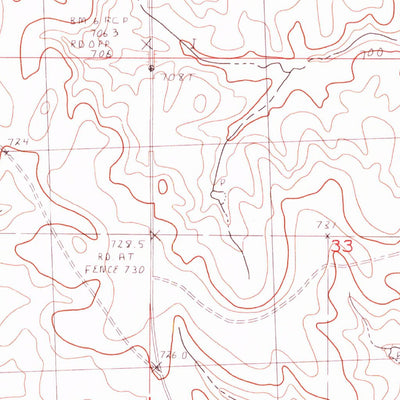 United States Geological Survey Glad Valley SE, SD (1982, 24000-Scale) digital map
