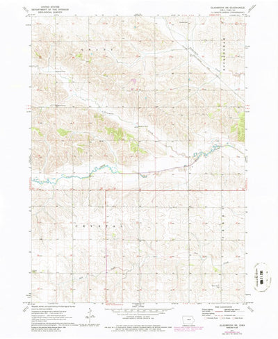 United States Geological Survey Gladbrook, IA (1971, 24000-Scale) digital map