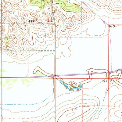 United States Geological Survey Gladbrook, IA (1971, 24000-Scale) digital map