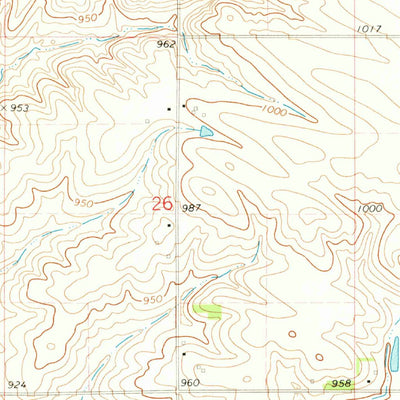 United States Geological Survey Gladbrook SE, IA (1971, 24000-Scale) digital map