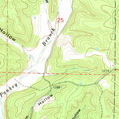 United States Geological Survey Gladden, MO (1967, 24000-Scale) digital map