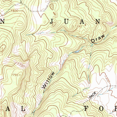 United States Geological Survey Glade Mountain, CO (1993, 24000-Scale) digital map