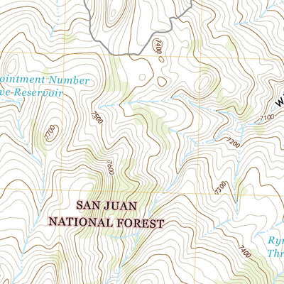 United States Geological Survey Glade Mountain, CO (2022, 24000-Scale) digital map