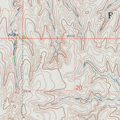 United States Geological Survey Glade SE, KS (1972, 24000-Scale) digital map