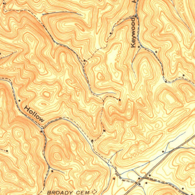 United States Geological Survey Glade Spring, VA (1939, 24000-Scale) digital map